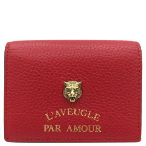Gucci Bifold Wallet Leather Red